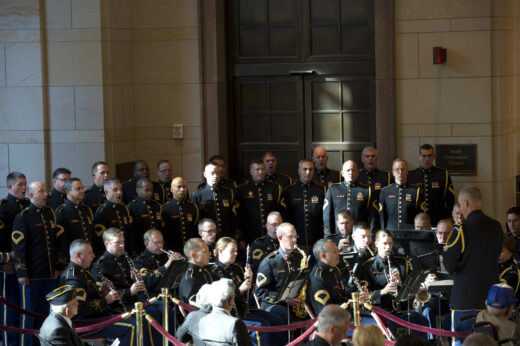 Army Band singing 442nd